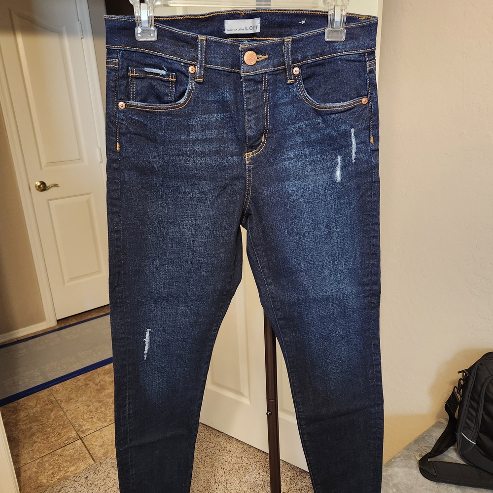 LOFT Midnight Blue Cropped Jeans